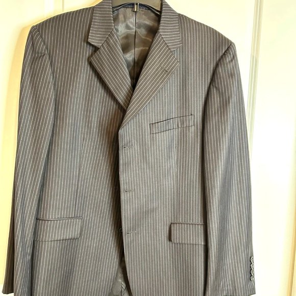 BURBERRY MEN SUIT JACKETSIZE 42S 100% WOOL
